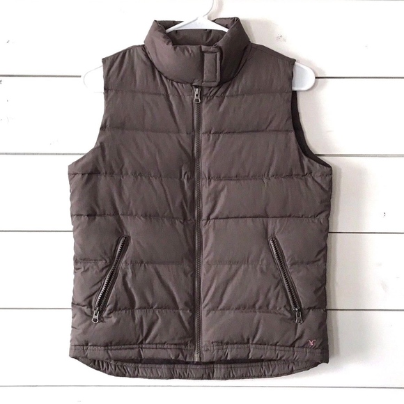 American Eagle Outfitters Jackets & Blazers - American Eagle Brown Zip Puffer Vest